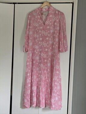 Temptation Positano Pink Floral Long-Sleeve Maxi Dress